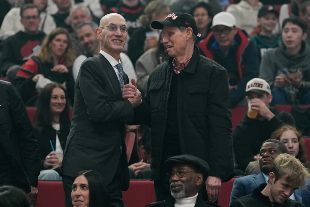 NBA Commissioner Silver visits Portland after passage of bill to help fund arena renovations