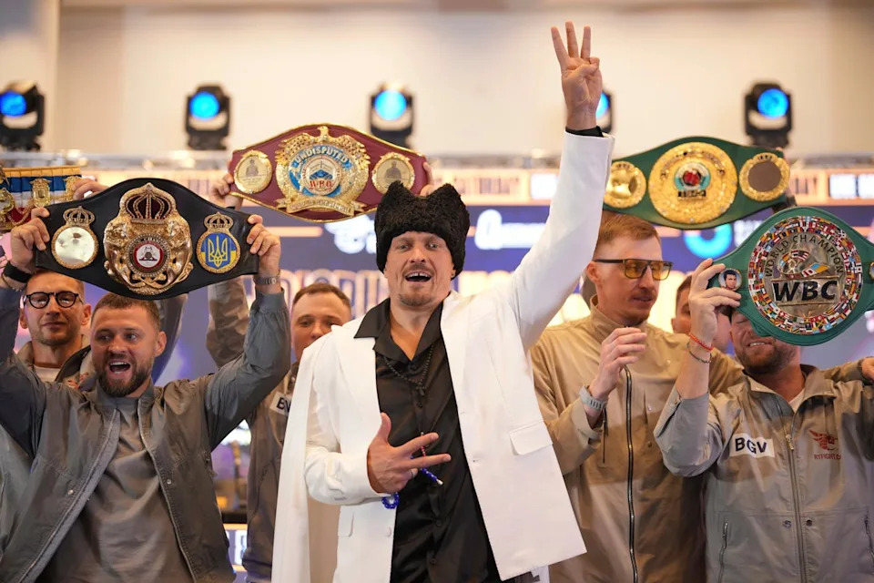 Oleksandr Usyk is a former three-time undisputed champion – twice at heavyweight, once at cruiserweight (AP)