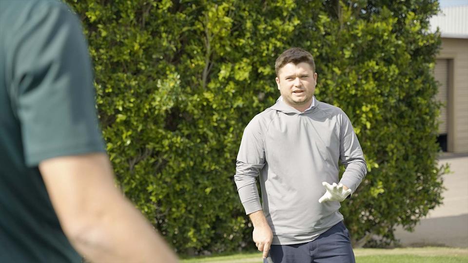 Jake Morrow chatting about wedge shots