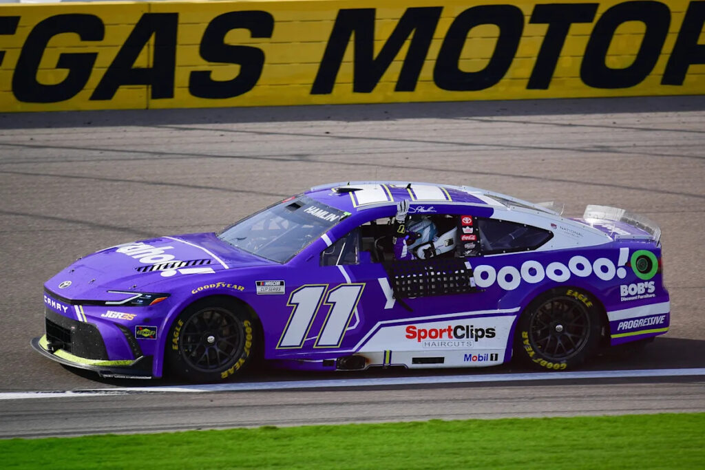 Denny Hamlin wins NASCAR Cup Series race at Las Vegas in March 2026 Denny Hamlin wins NASCAR Cup Series race at Las Vegas in March 2026