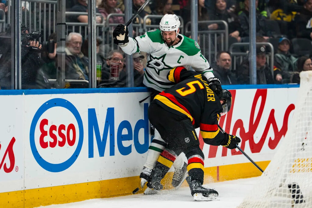 Canucks Collapse After The First Period, Fall 6-1 To The Stars