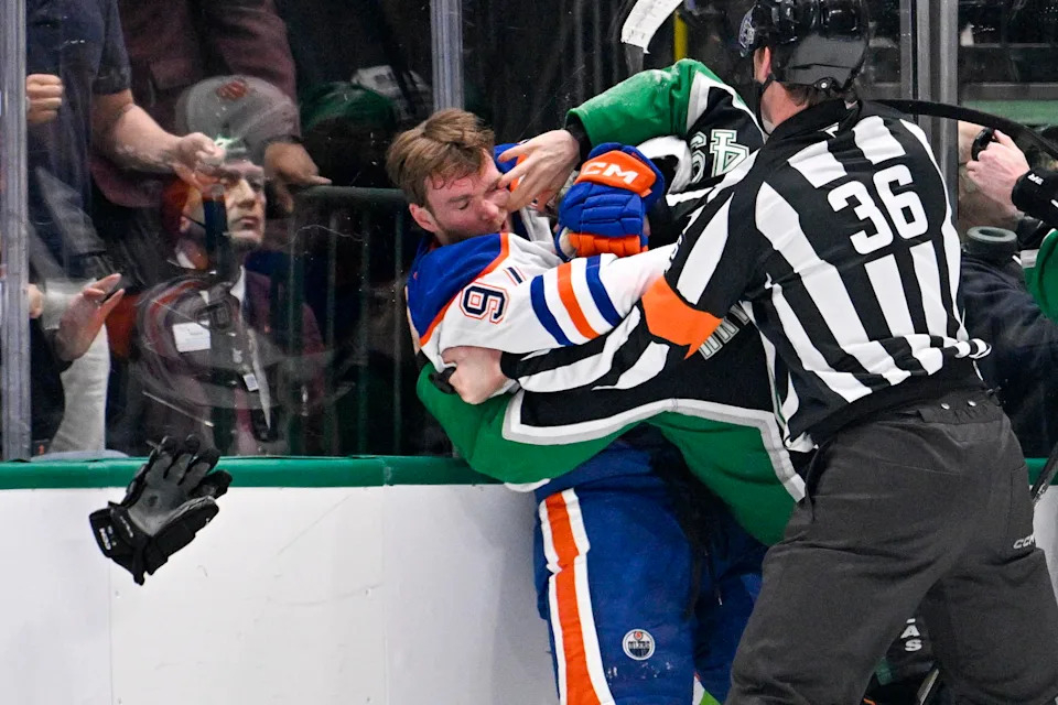 McDavid And Oilers Stand Up Physically, But Lose Stinker to Stars