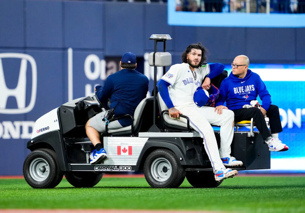 Blue Jays pitcher Cody Ponce carted off after knee injury early vs. Rockies in first MLB start since 2021 Blue Jays pitcher Cody Ponce carted off after knee injury early vs. Rockies in first MLB start since 2021