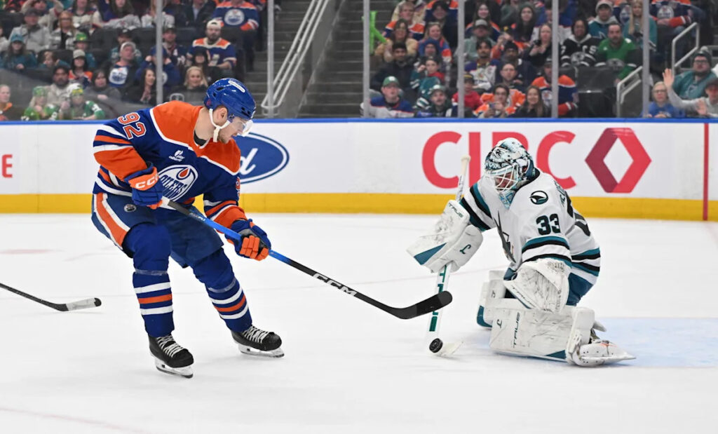 Oilers Push Lurking Sharks Further Back In The Playoff Race