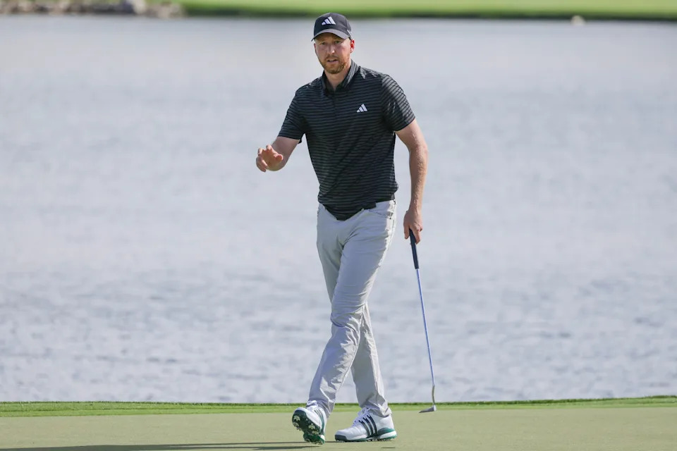 Mar 5, 2026; Orlando, Florida, USA; Daniel Berger walks off of the sixth green during the first round of the Arnold Palmer Invitational golf tournament. Mandatory Credit: Reinhold Matay-Imagn Images