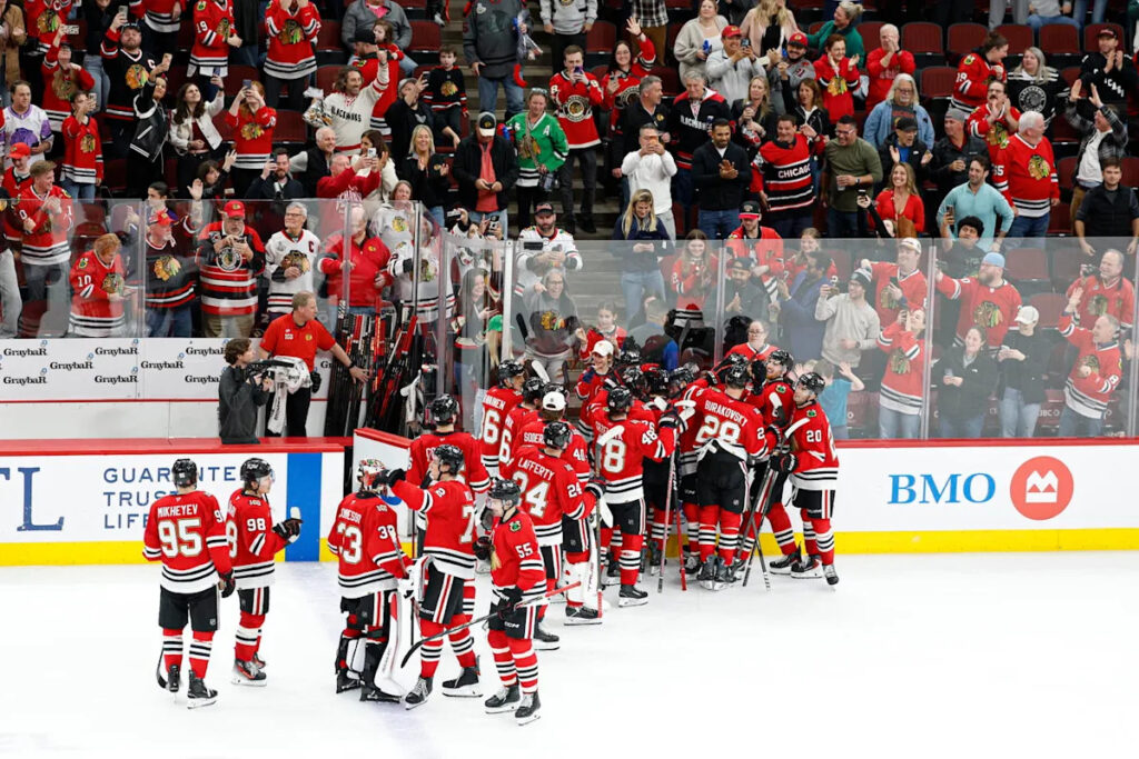 Frank Nazar Scores In Overtime, Blackhawks Beat Mammoth 3-2