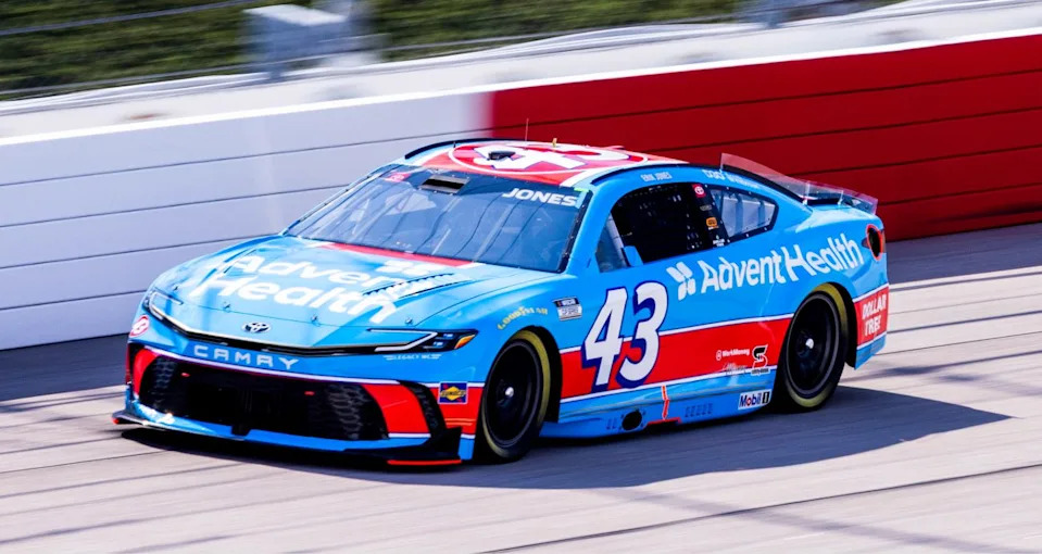 Erik Jones drives at Darlington.