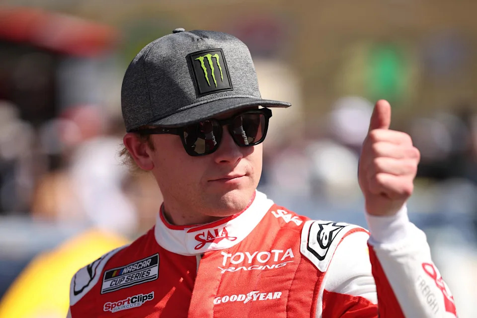 Ty Gibbs during driver introductions at COTA. &lpar;Photo by James Gilbert&sol;Getty Images&rpar;