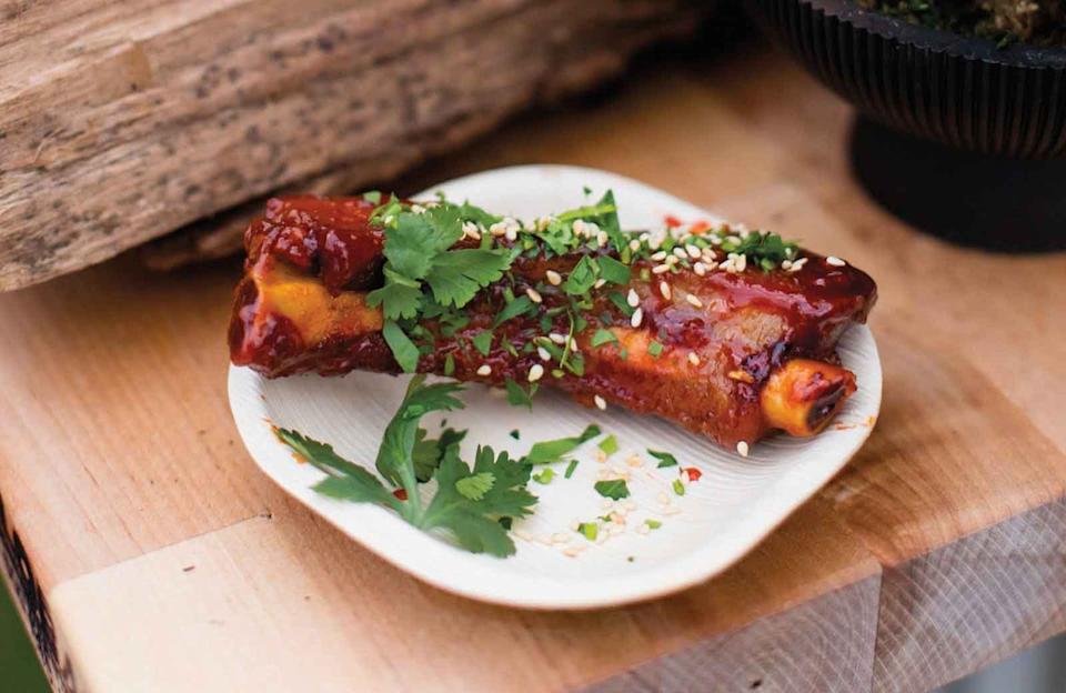 meaty and toothsome sticky ribs