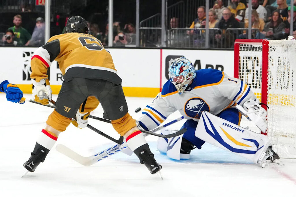 Luukkonen Records Shutout as Sabres Defeat Golden Knights 2-0
