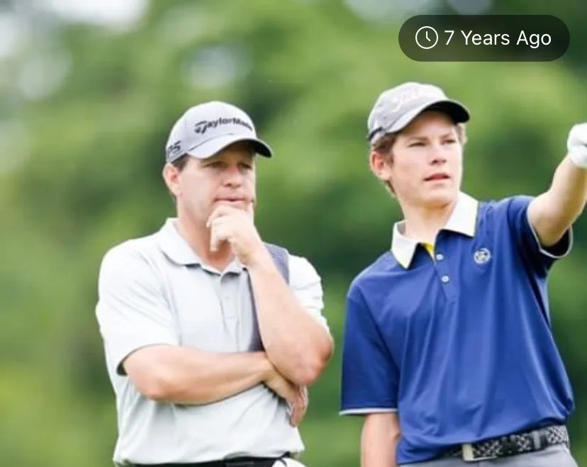 As swing coach for Michael Brennan, PGA pro Adam Harrell often caddied for Brennan during his junior and amateur career.