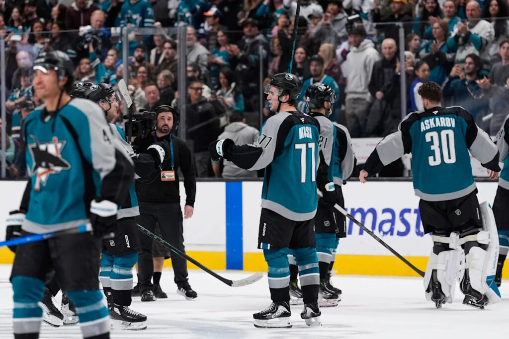 Michael Misa scores in overtime as the San Jose Sharks beat the Winnipeg Jets 2-1