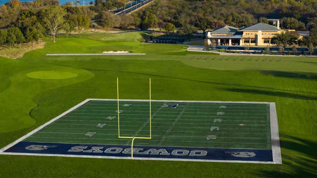 This Dallas Cowboys-themed practice range is outrageous in best possible way