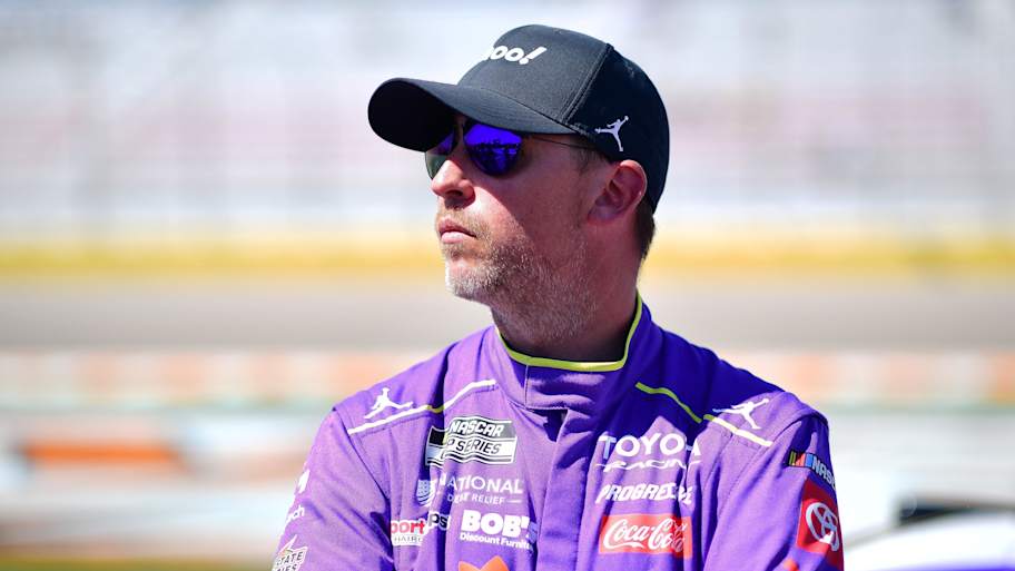 Denny Hamlin Rebounds From Pit Penalty For Cup Series Las Vegas Win Denny Hamlin Rebounds From Pit Penalty For Cup Series Las Vegas Win