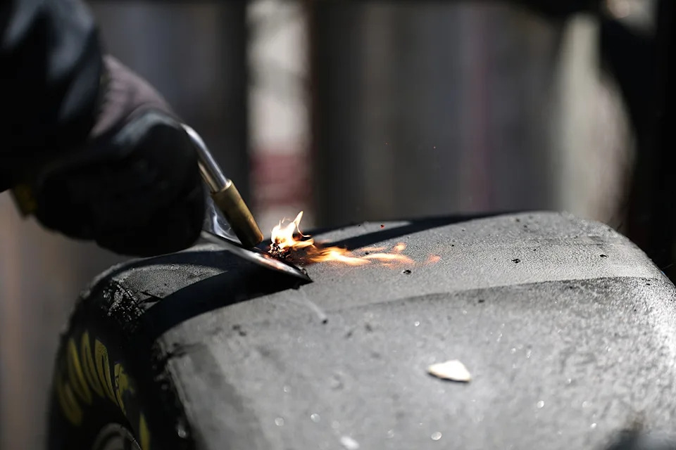 Nascar Cup Tire repair