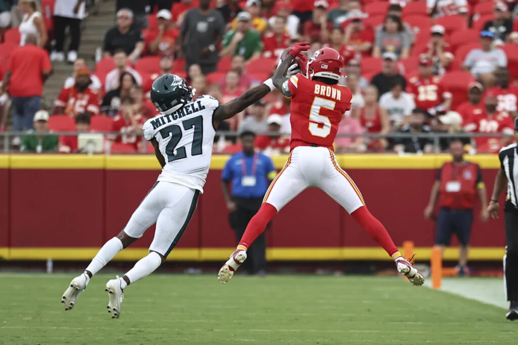 Hollywood Brown should be a solid WR3 for the Eagles