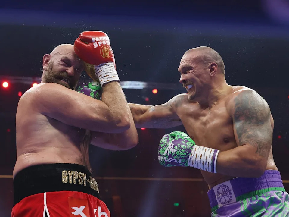 Tyson in his second loss to Oleksandr Usyk, a fight he still believes he won (Getty)
