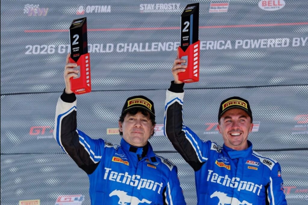 Frankie Muniz earns podium finish in GT4 America debut