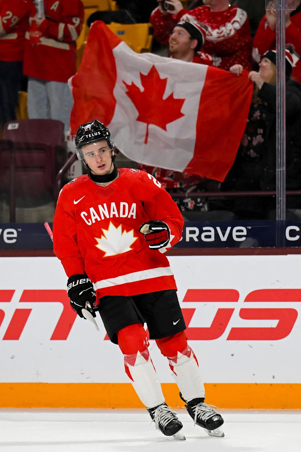 Reschny playing at the World Junior championships in January. Credit: Nick Wosika