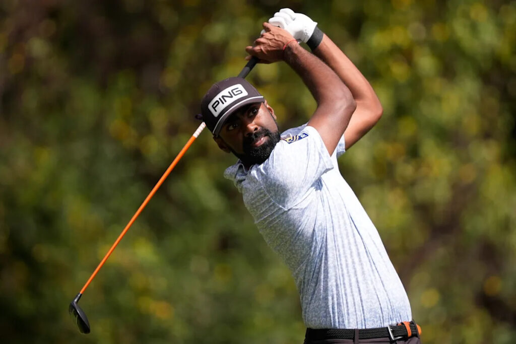 Theegala finds a fairway and leads LA to late victory over Jupiter for 1-0 lead in TGL final