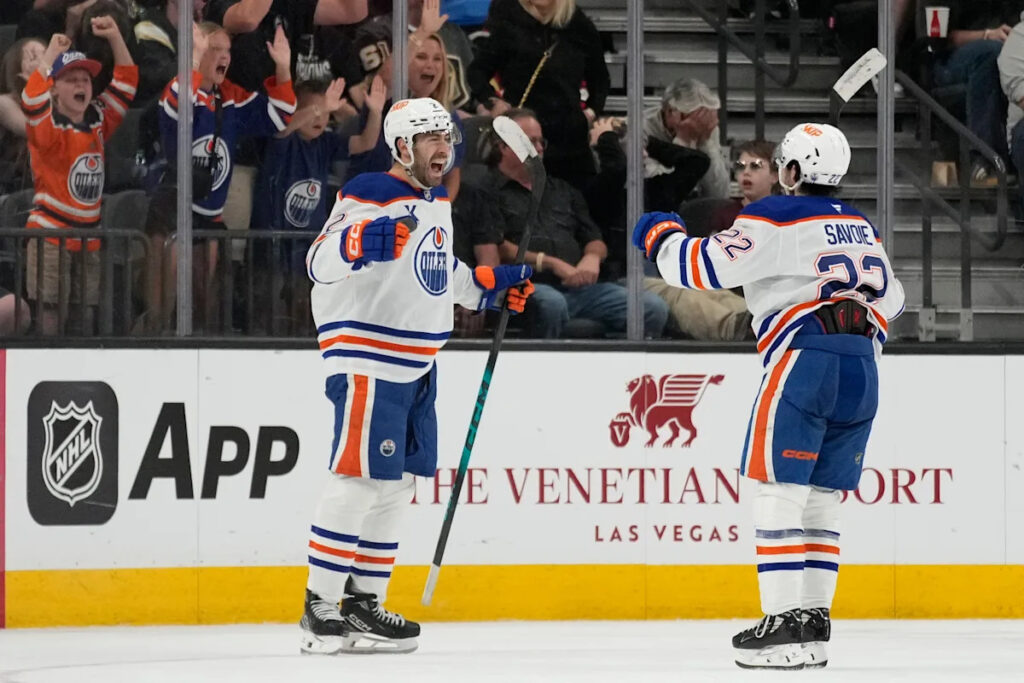 Bouchard scores in overtime as Oilers beat Golden Knights 4-3