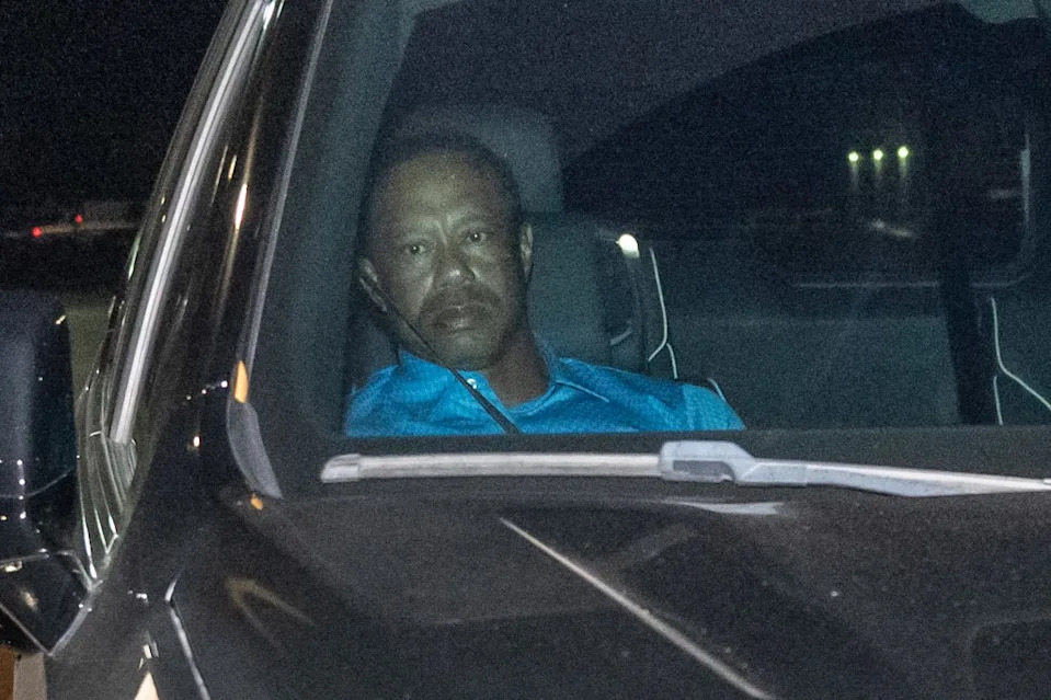 Tiger Woods is driven away from the Martin County jail after posting bail on March 27, 2026. Christopher Oquendo for NY Post