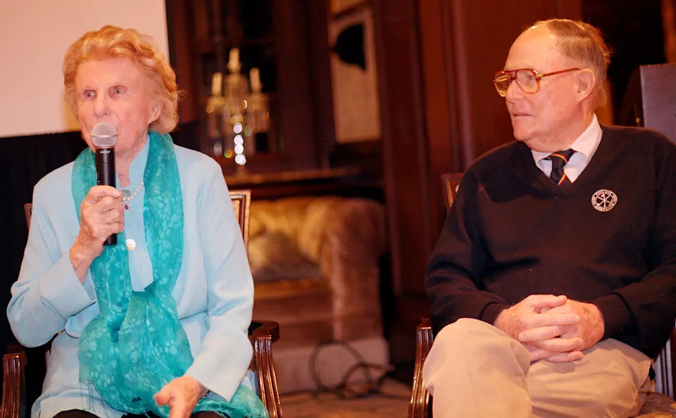 Pete and Alice Dye speak at the 2014 Golfweek Architectue Summit. (Golfweek photo)