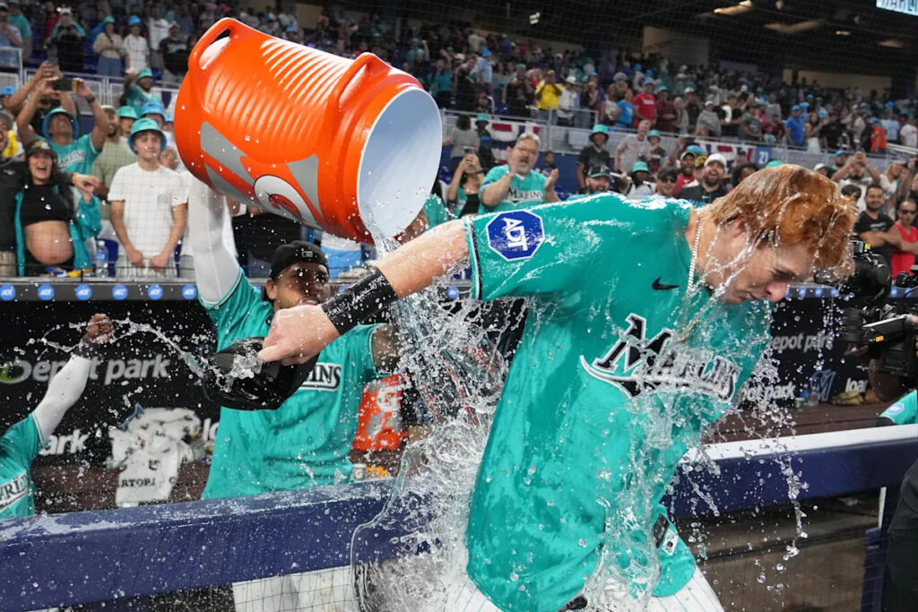 Owen Caissie hits walk-off homer to give Marlins a sweep of Rockies in season-opening series Owen Caissie hits walk-off homer to give Marlins a sweep of Rockies in season-opening series