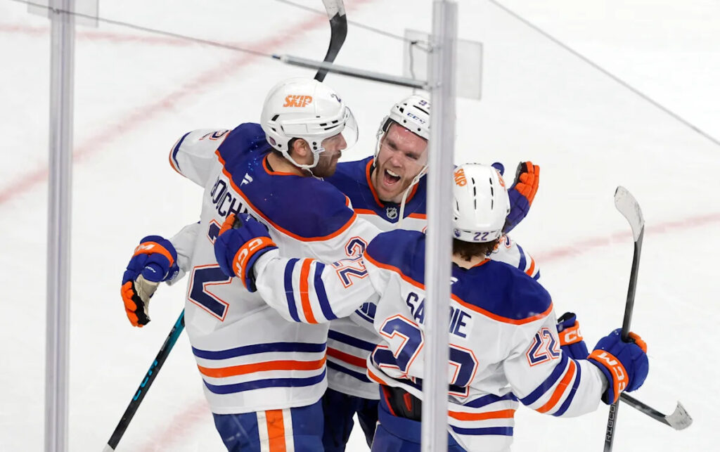 Oilers and Golden Knights heading opposite directions after playoff-like atmosphere Oilers and Golden Knights heading opposite directions after playoff-like atmosphere