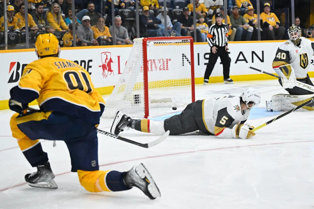 Stamkos’ 3-point game powers the Predators to a 4-1 win over the Golden Knights