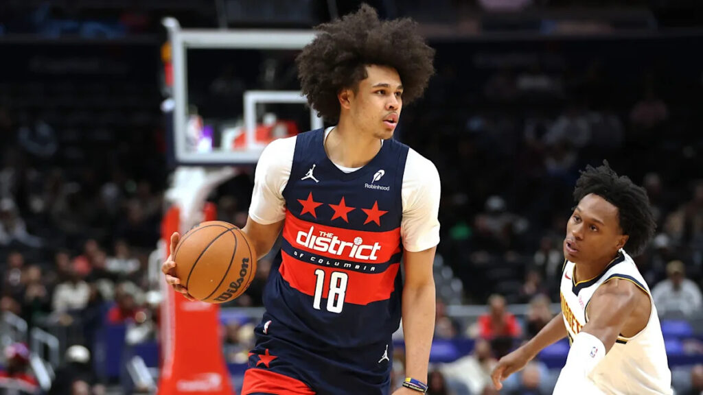 Wizards’ Kyshawn George out at least three weeks with a partial tear of the UCL in his left elbow
