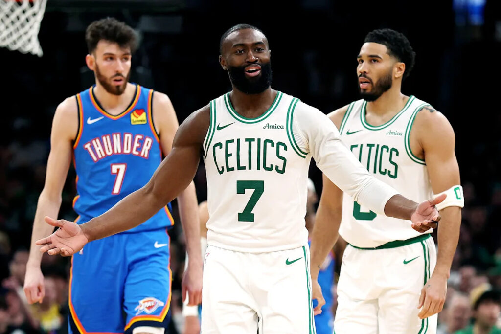Jaylen Brown, Celtics make statement against Thunder: ‘I guess that was a little payback’