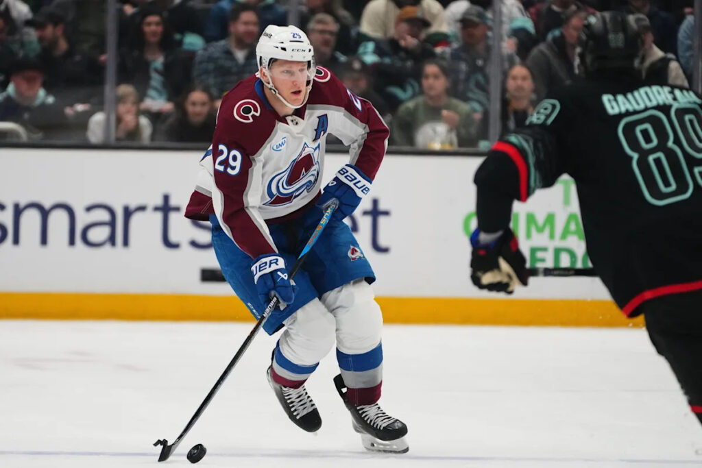 Colorado Avalanche forward Nathan MacKinnon has game misconduct rescinded by NHL, AP source says