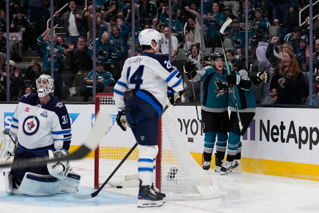 Sharks edge Jets 2-1 on Misa OT goal