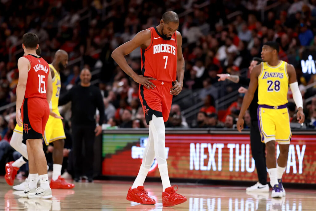 Kevin Durant takes blame after Rockets fall to Lakers: ‘I lost the game for us tonight’