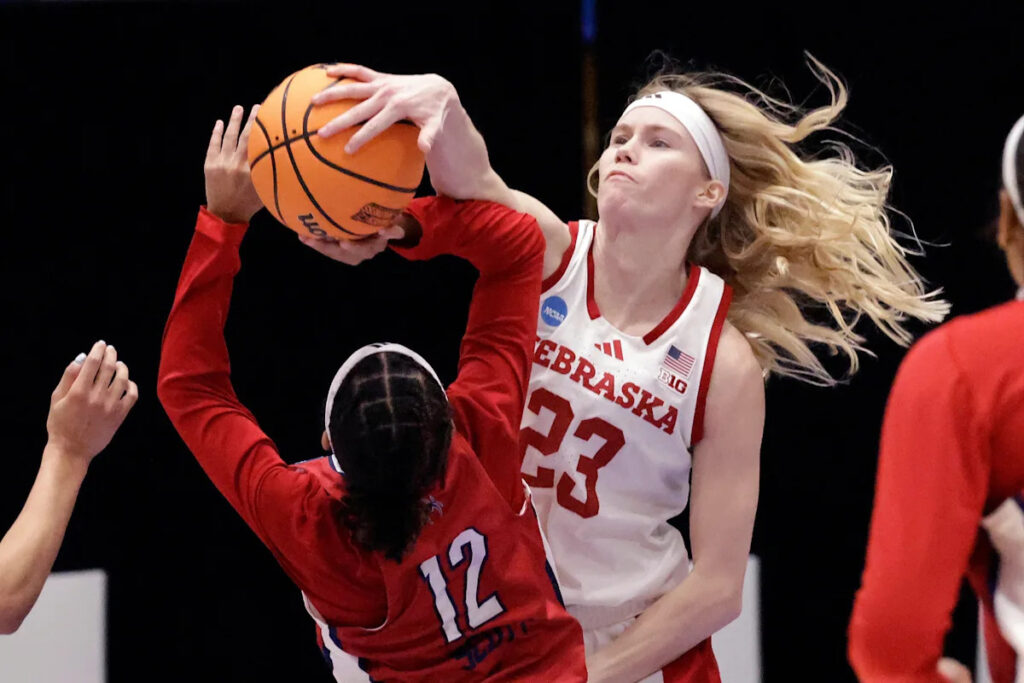 Prince scores 22, Nebraska women beat Richmond 75-56 at NCAA First Four