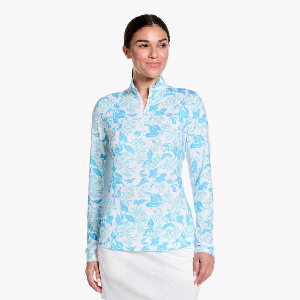 PGA TOUR Apparel Open Sun Protection Women's Golf Quarter Zip