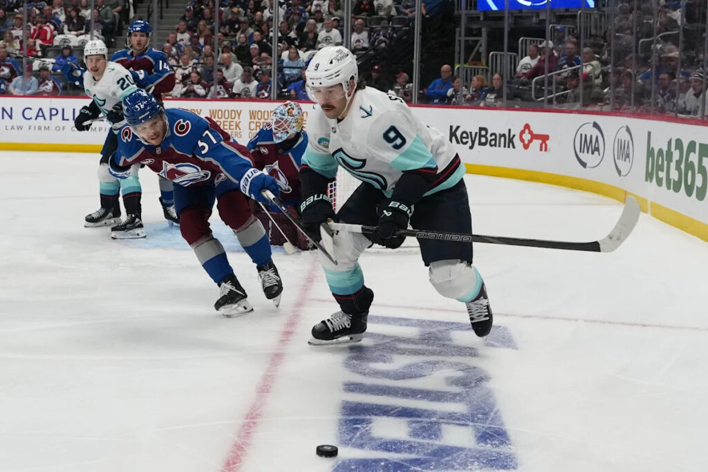 Scott Wedgewood stops 22 shots, Avs beat Kraken 2-0 to break franchise’s single-season points mark