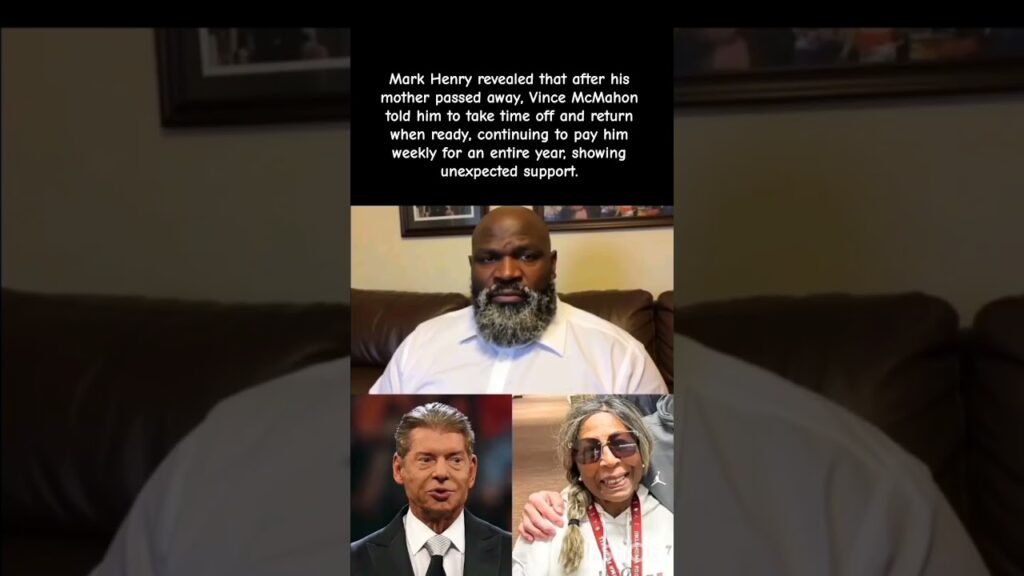 After His Mom’s Death, Vince Paid Mark Henry a Year! #celebrity