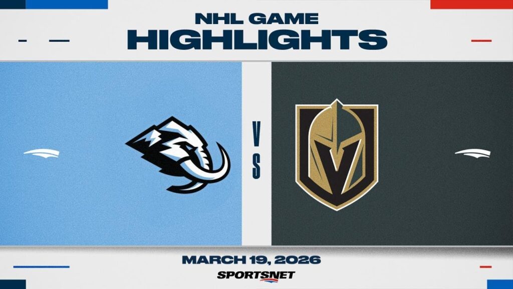 NHL Highlights | Mammoth vs. Golden Knights – March 19, 2026