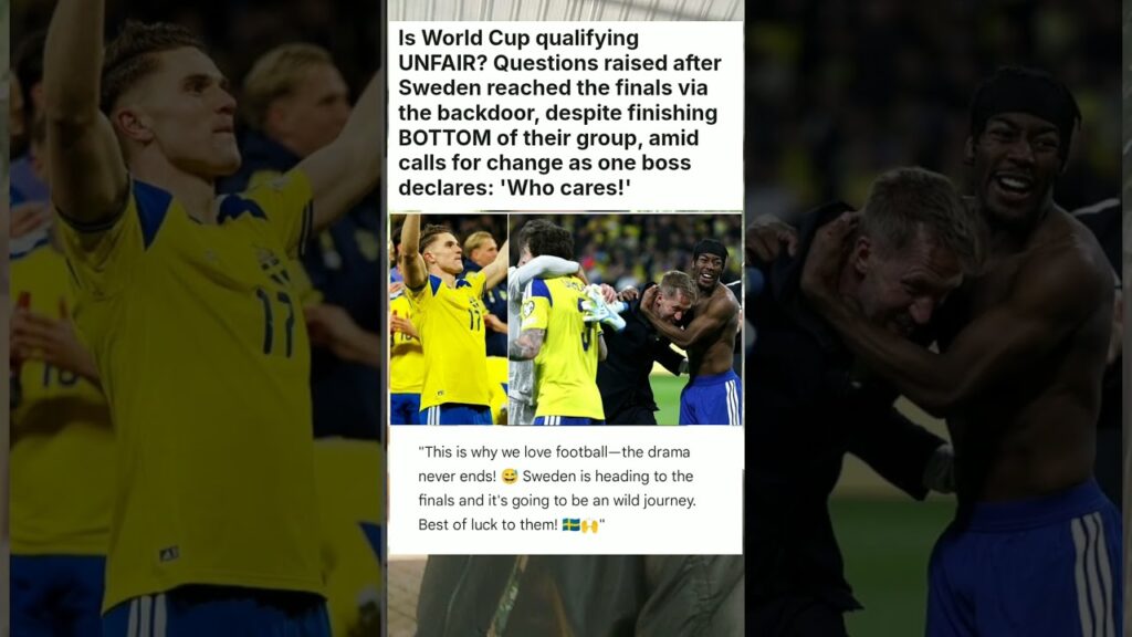 Is World Cup qualifying UNFAIR? Questions raised after Sweden reached the finals #sports #news