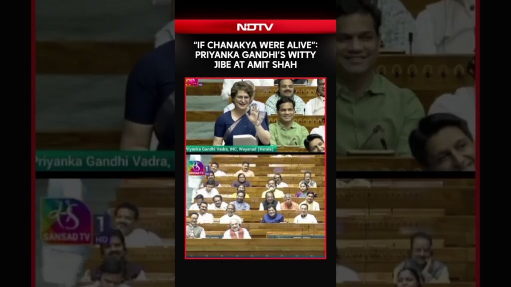 “If Chanakya Were Alive…”: Priyanka Gandhi’s Witty Jab at Amit Shah