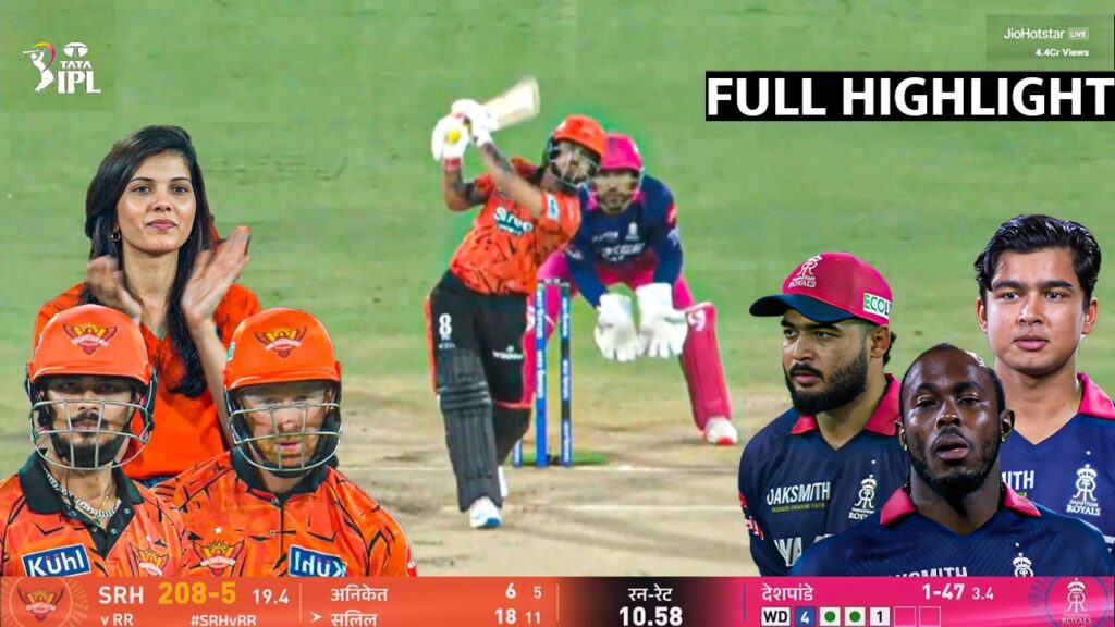 Sunrisers Hyderabad vs Rajasthan Royals Full Highlights | SRH vs RR IPL 2026 Full Highlights