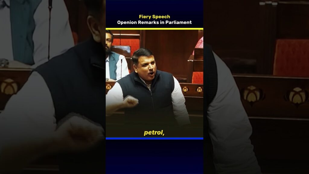 Sanjay Singh opening remarks in Parliament | Fiery Speech