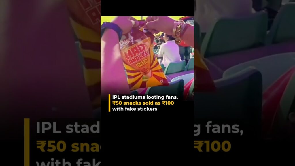Indian Premier League Stadiums Accused of Overpricing Snacks