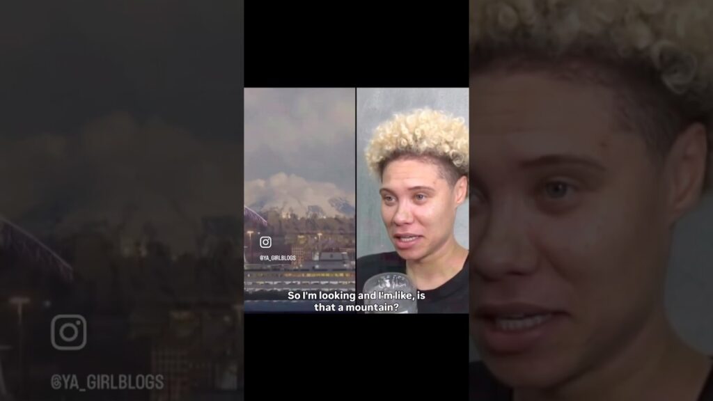 BREAKING NEWS! WNBA player amazed at mountain!#sports #wnba #nba #comedy #funny #humor