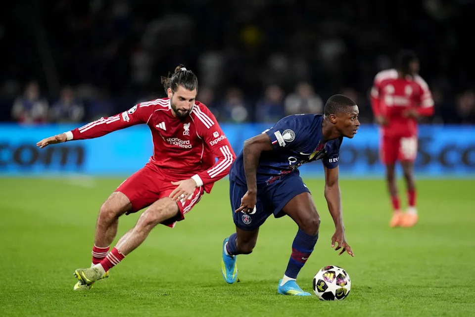 Szoboszlai is hopeful Liverpool can overcome PSG in the second leg of their Champions League quarter-final (PA)