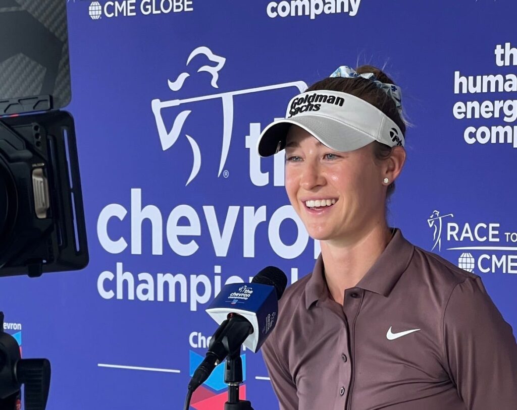 ‘Super happy’ Nelly Korda opens big lead Friday at Chevron Championship