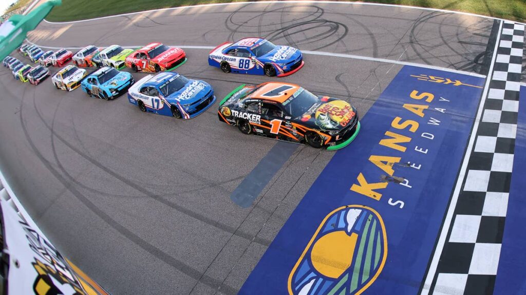 Carson Kvapil Flips Violently on Lap 2 of NASCAR O’Reilly Auto Parts Series Race at Kansas