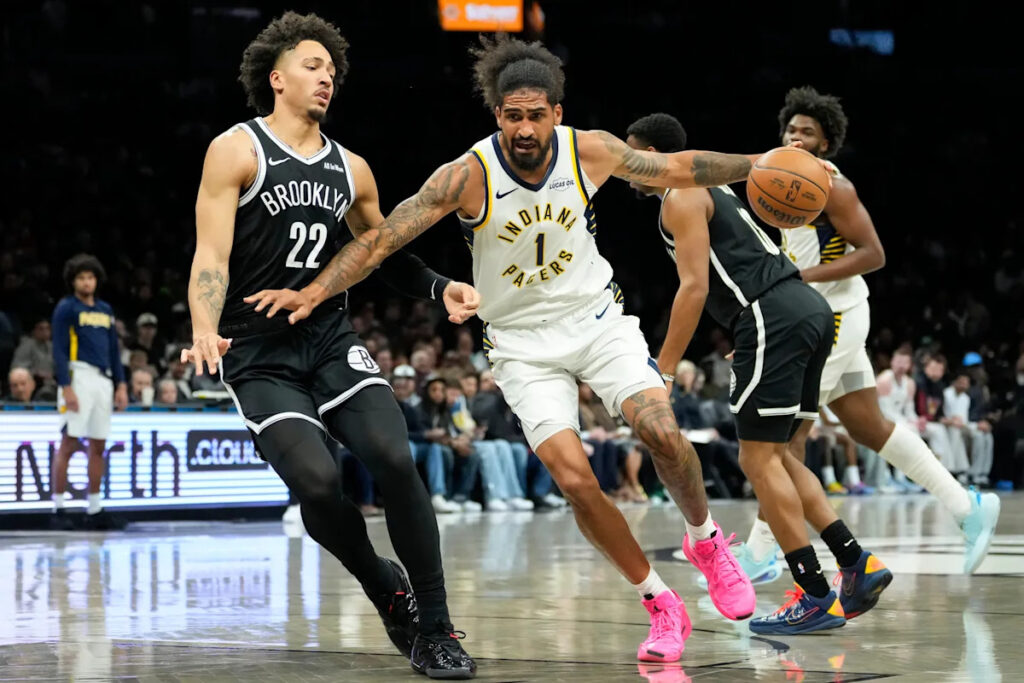 Pacers get double-digit scoring from 7 players in a 123-94 win over the Nets